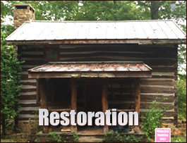 Historic Log Cabin Restoration  Bolivia, North Carolina